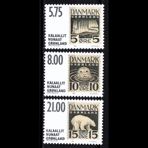 Gr�nland postfrisk AFA 379-381