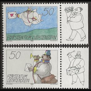 Liechtenstein postfrisk AFA nr. 1031-1032