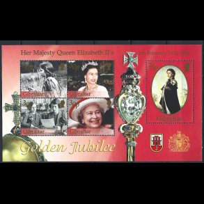 Gibraltar postfrisk AFA 996-1000 miniark