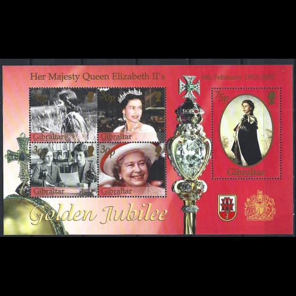 Gibraltar postfrisk AFA 996-1000 miniark