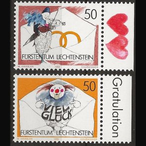 Liechtenstein postfrisk AFA nr. 1033-1034