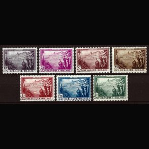 Belgien AFA 346-352 AFA kr. 1000,00 ustemplet