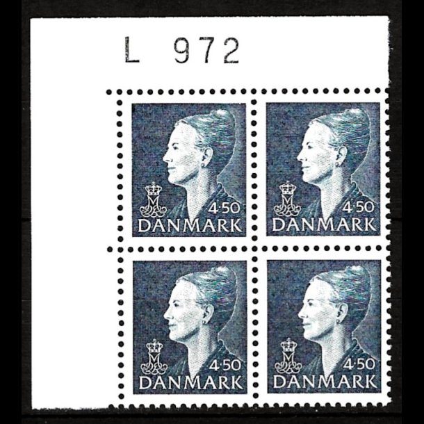 Danmark postfrisk marginalblok L972