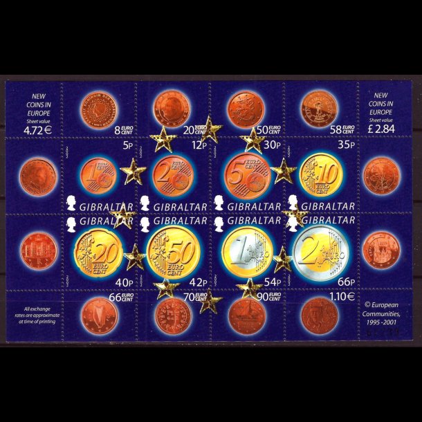 Gibraltar postfrisk AFA 988-995 miniark