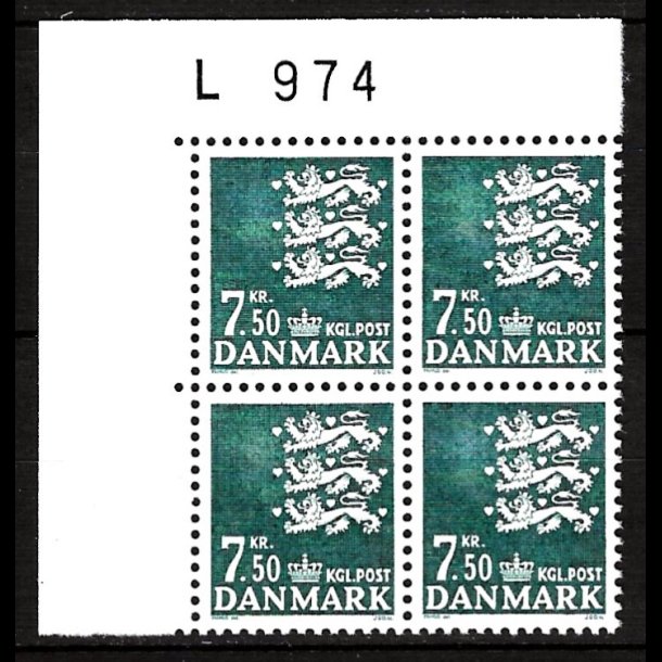 Danmark postfrisk marginalblok L974