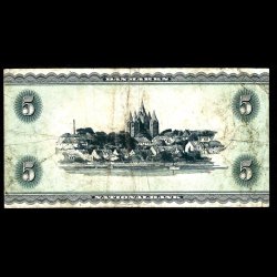 Danmark 5-kroner 1952-A0 Sieg 128 kval. 1-/VG 