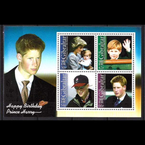 Gibraltar postfrisk AFA 1017-1020 miniark