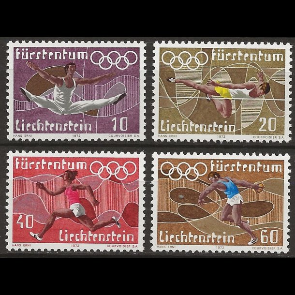 Liechtenstein postfrisk AFA nr. 553-556