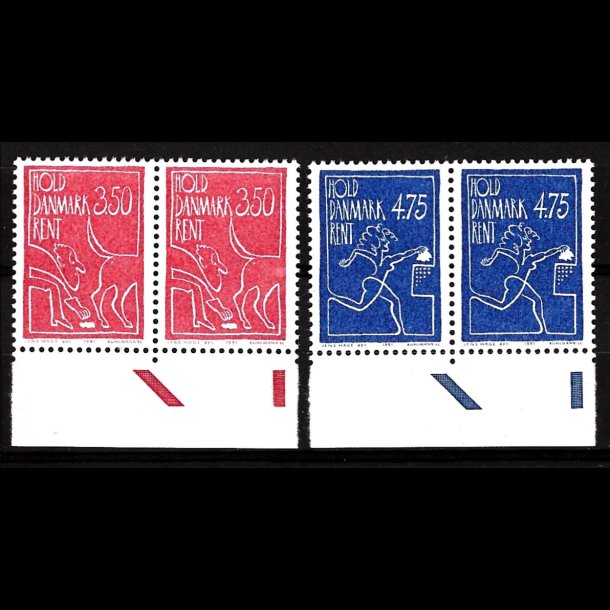 Danmark parstykker postfrisk AFA 1003-1004 s2