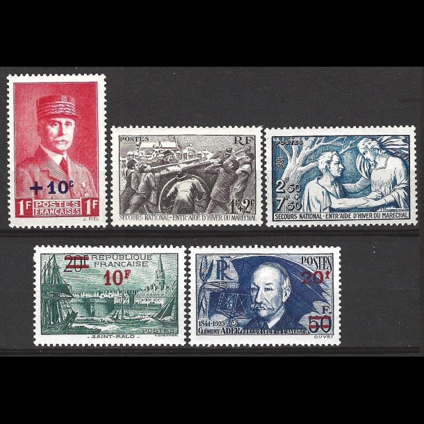 Frankrig postfrisk AFA 477-478+485-487