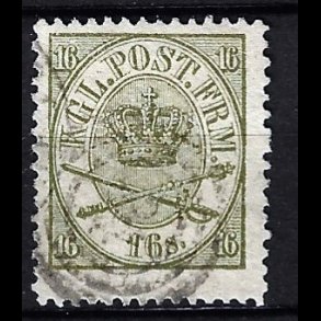 Danmark AFA 15 stemplet, AFA kr. 1.400,00