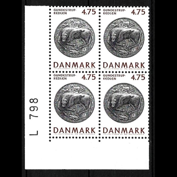 Danmark postfrisk marginalblok L798