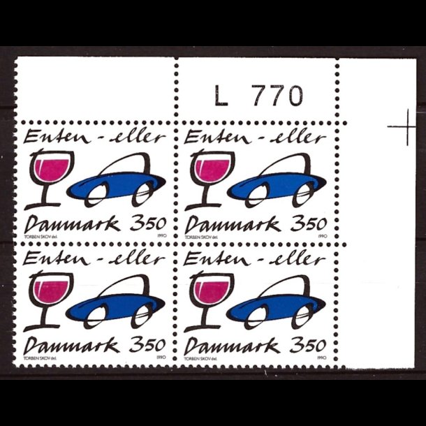 Danmark postfrisk marginalblok L770