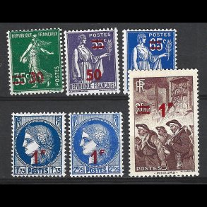 Frankrig postfrisk AFA 471-476