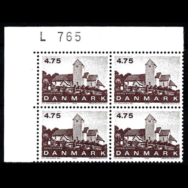 Danmark postfrisk marginalblok L765