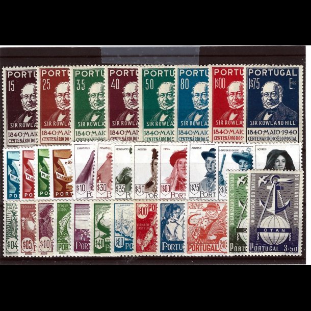 Portugal et lot ustemplede m�rker, AFA v�rdi kr. 6.869,00 for postfrisk