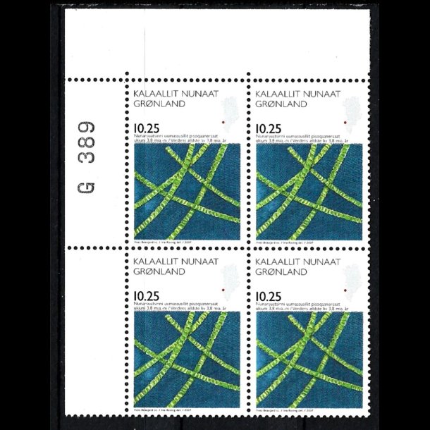 Grnland marginalblok postfrisk G 389