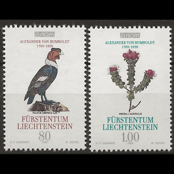 Liechtenstein postfrisk AFA nr. 1069-1070