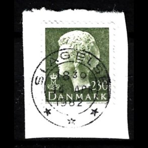 Brevklip m/bystempel Slagelse - 307