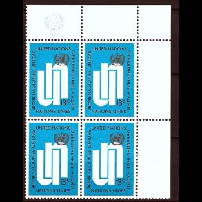 FORENEDE NATIONER POSTFRISK 4-BLOK - 315