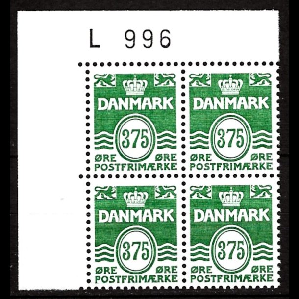 Danmark postfrisk marginalblok L996