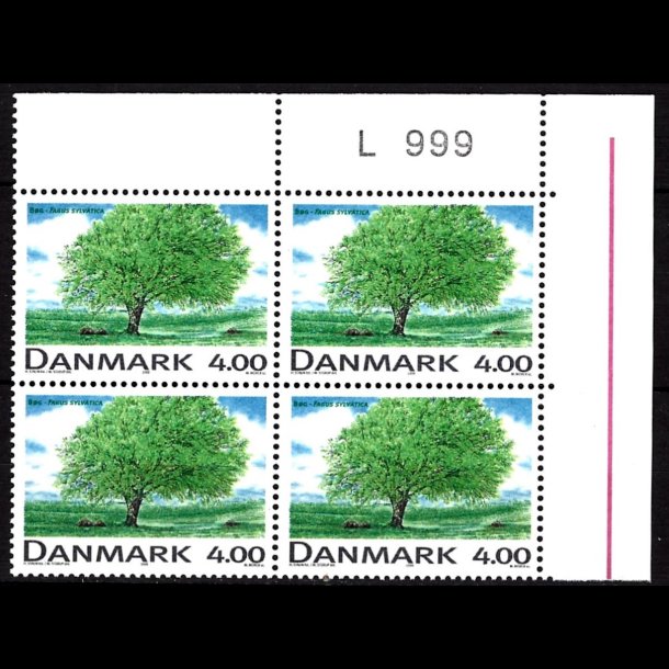 Danmark postfrisk marginalblok L999