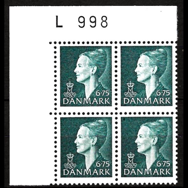 Danmark postfrisk marginalblok L998