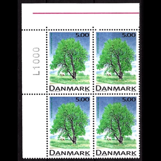 Danmark postfrisk marginalblok L1000