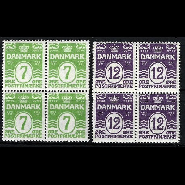 Danmark AFA 167-168 postfrisk 4-blokke AFA kr. 2.300,00