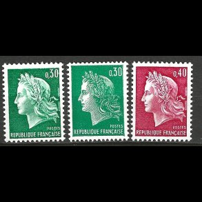 Frankrig postfrisk AFA 1677-1678+1713