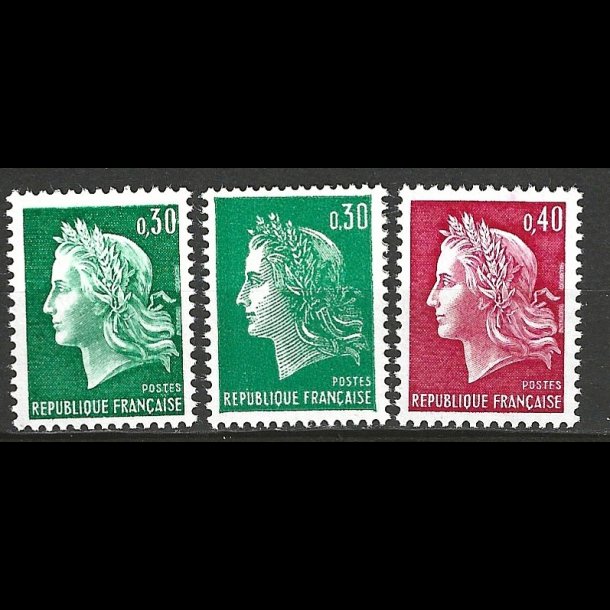 Frankrig postfrisk AFA 1677-1678+1713