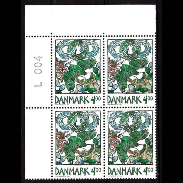 Danmark postfrisk marginalblok L1004