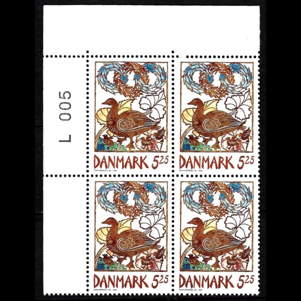 Danmark postfrisk marginalblok L1005