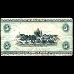 Danmark 5-kroner 1958-B9 Sieg 129 kval. 1-/VG