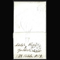 Danmark skillingsbrev AFA 18 med indhold se billeder, flot brev