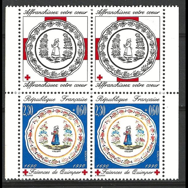 Frankrig postfrisk AFA 2868A m/vignet