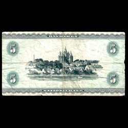 Danmark 5-kroner 1959-C1 Sieg 129 kval. 1-/VG