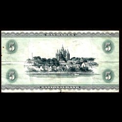 Danmark 5-kroner 1956-B3 Sieg 129 kval. 1-/VG