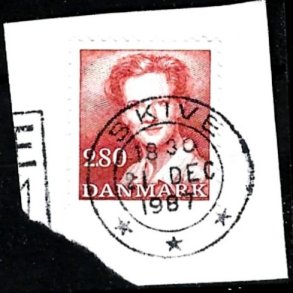 Brevklip m/bystempel Skive - 366