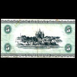 Danmark 5-kroner 1958-B9 Sieg 129 kval. 1-/VG