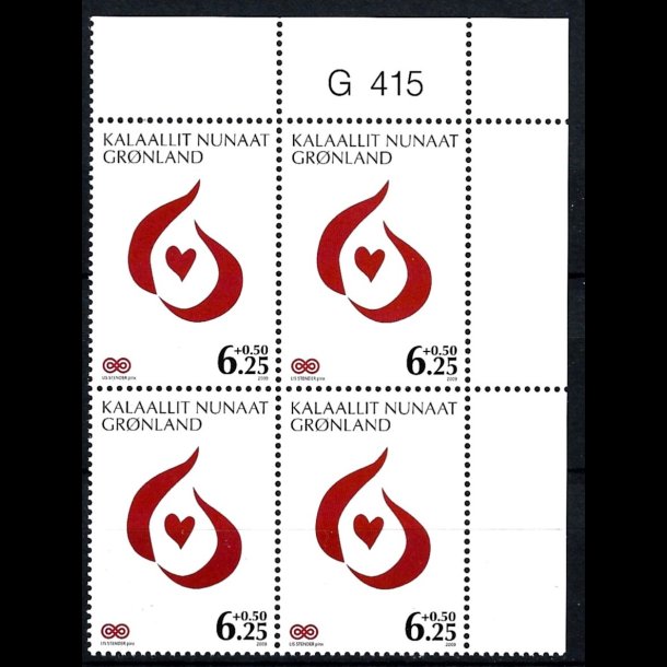 Grnland marginalblok postfrisk G 415