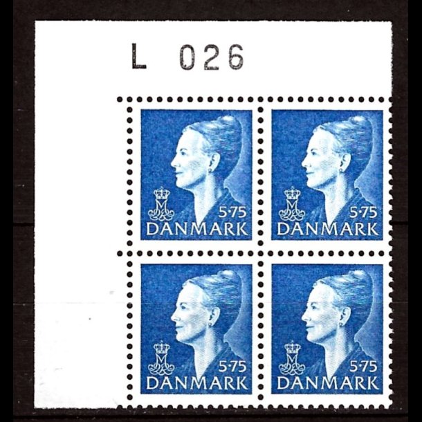 Danmark postfrisk marginalblok L1026