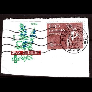 Brevklip m/bystempel K�benhavn - 382