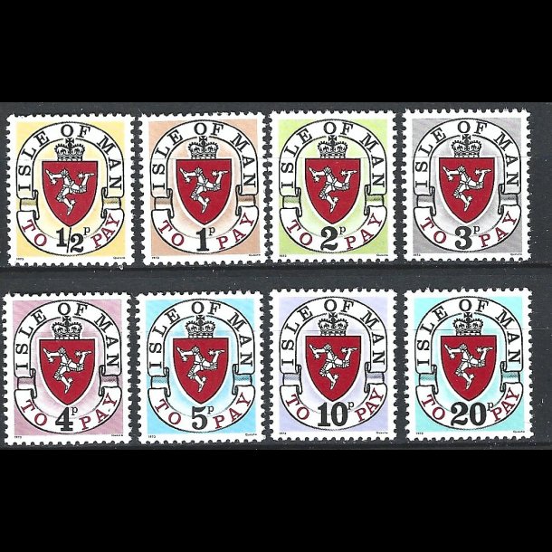 �en Man postfrisk portom�rker AFA 1-8 1973