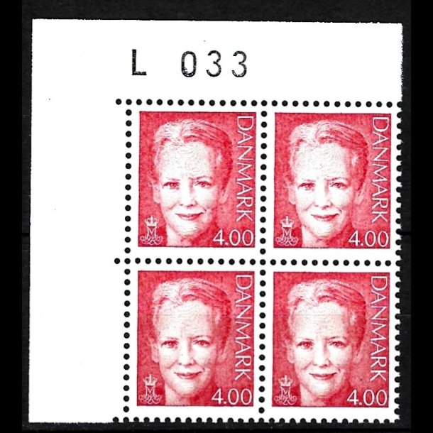 Danmark postfrisk marginalblok L1033