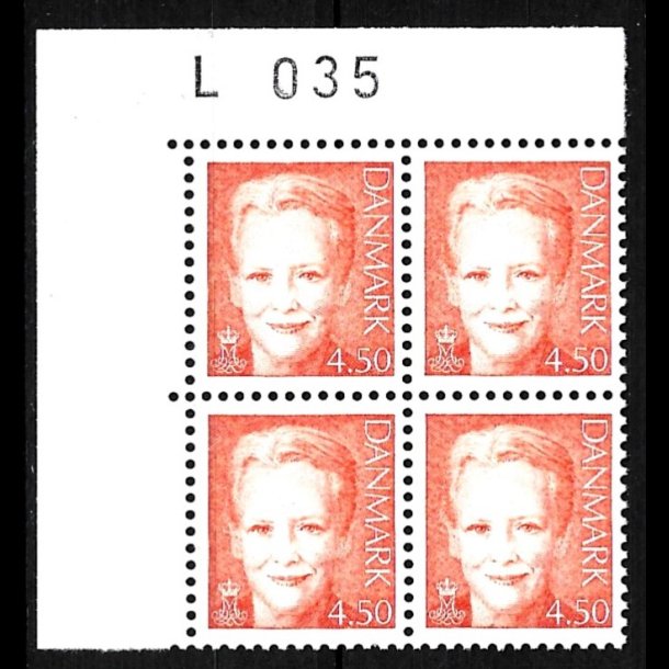 Danmark postfrisk marginalblok L1035