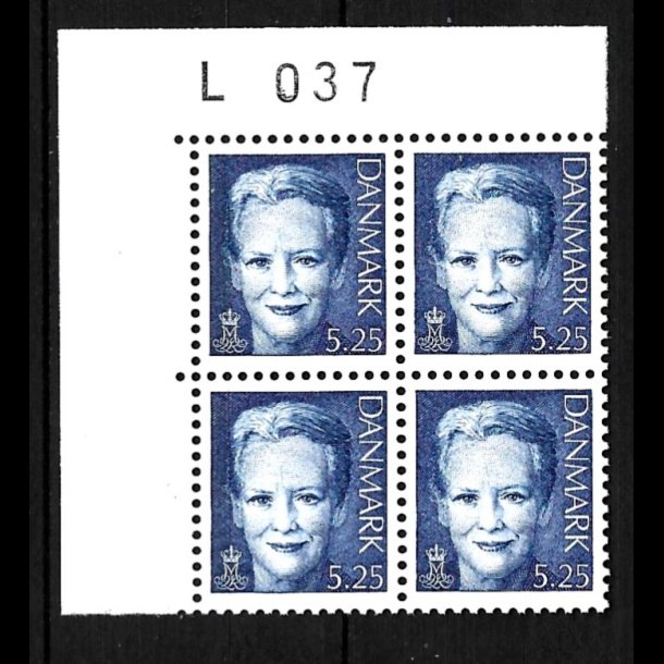 Danmark postfrisk marginalblok L1037