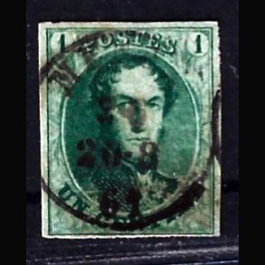 Belgien AFA 6 stemplet