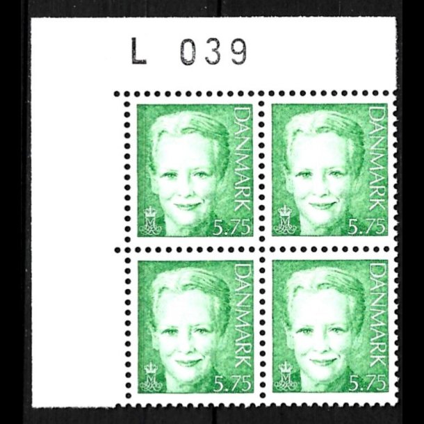 Danmark postfrisk marginalblok L1039