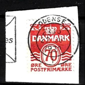 Brevklip m/bystempel Odense - 390